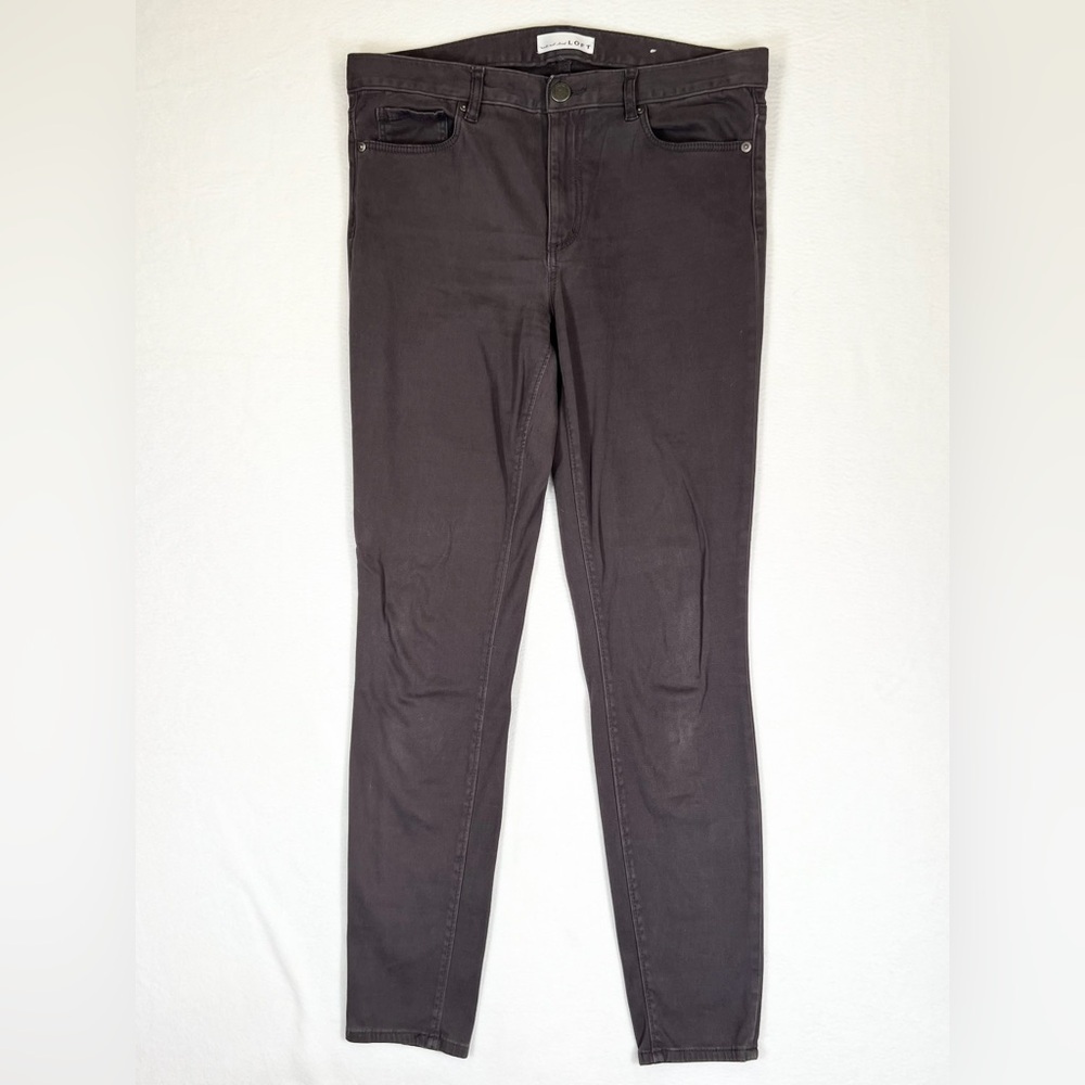 LOFT Women's Grey Mid Rise Skinny Legging Denim Jeans Fall Casual Trendy Size 29